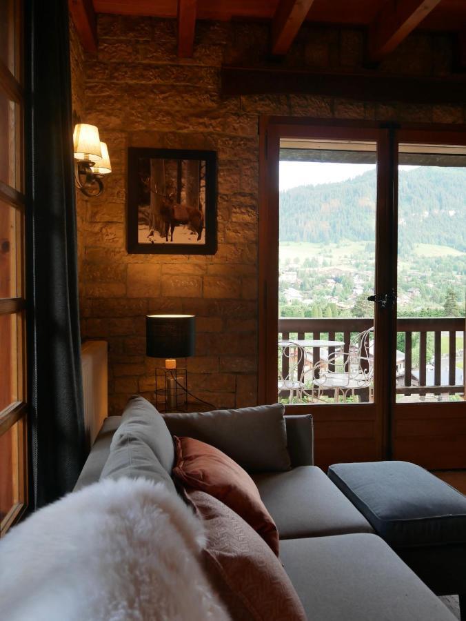 Chalet Horizon Blanc Megeve Luaran gambar