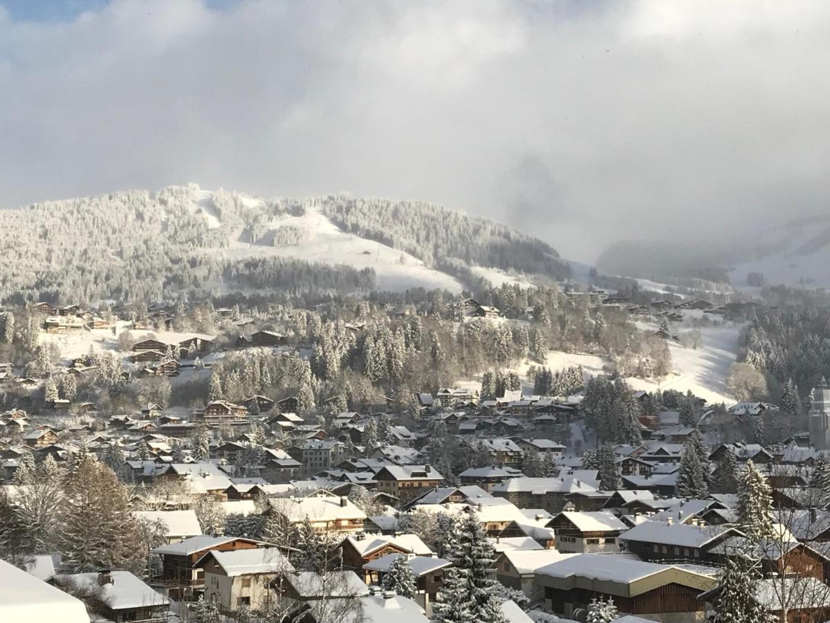 Chalet Horizon Blanc Megeve Luaran gambar
