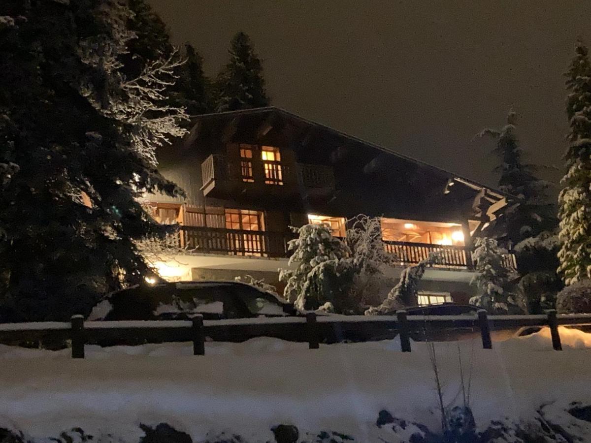 Chalet Horizon Blanc Megeve Luaran gambar